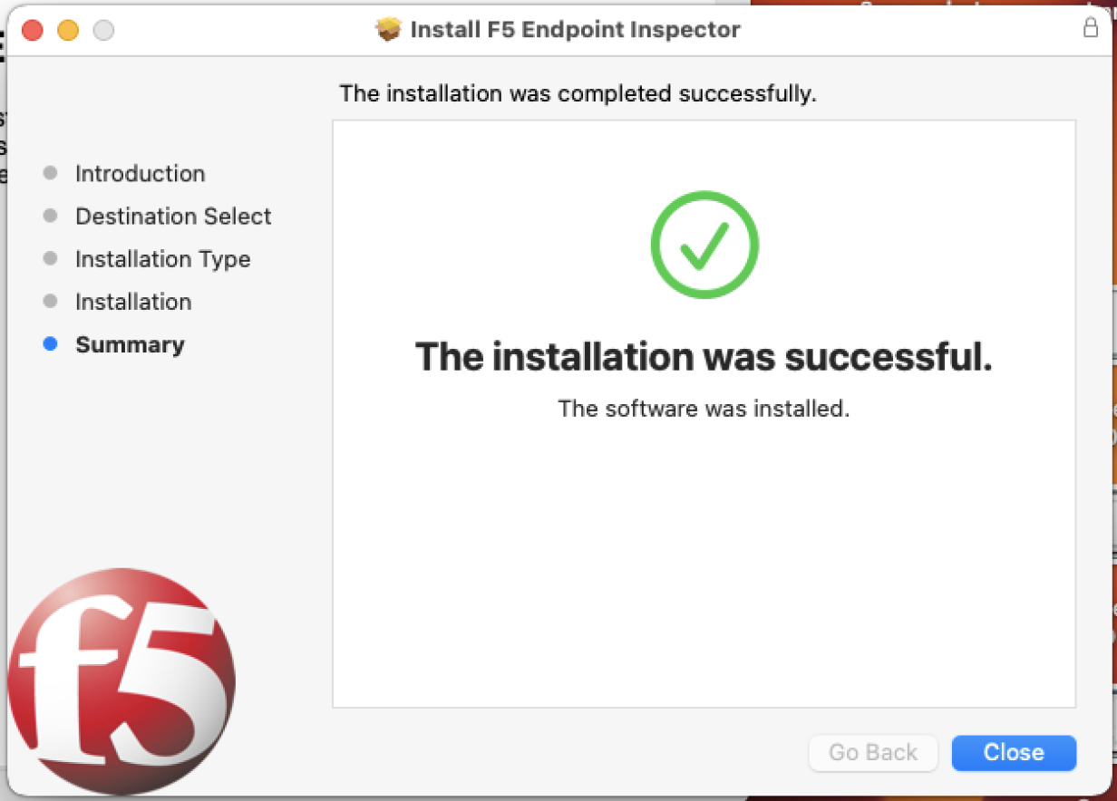 Installing F5 Endpoint Inspection.app with MacOS CLI and GUI