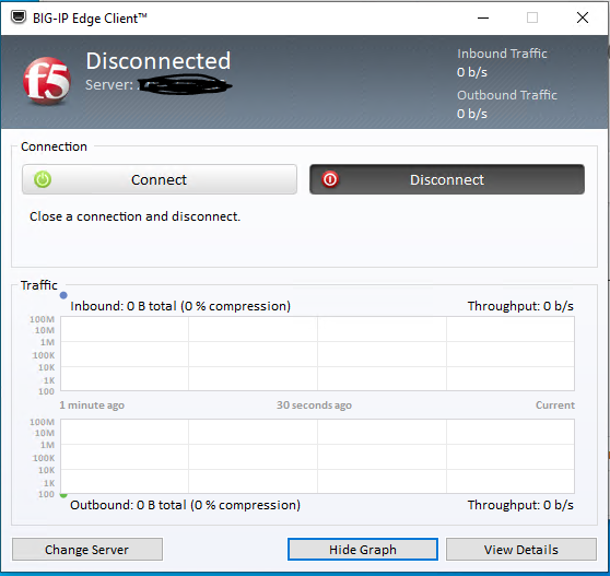 Edge Client graph show the max throughput is 100M