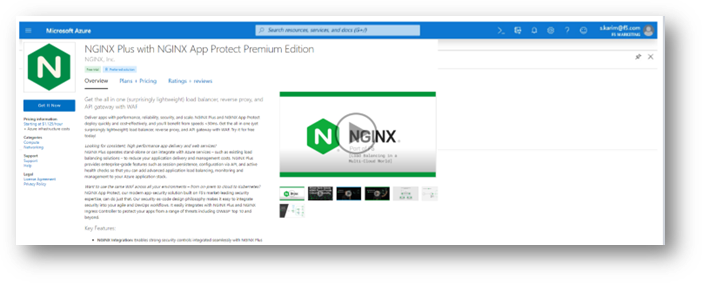 Private offer: How to set up NGINX in Azure