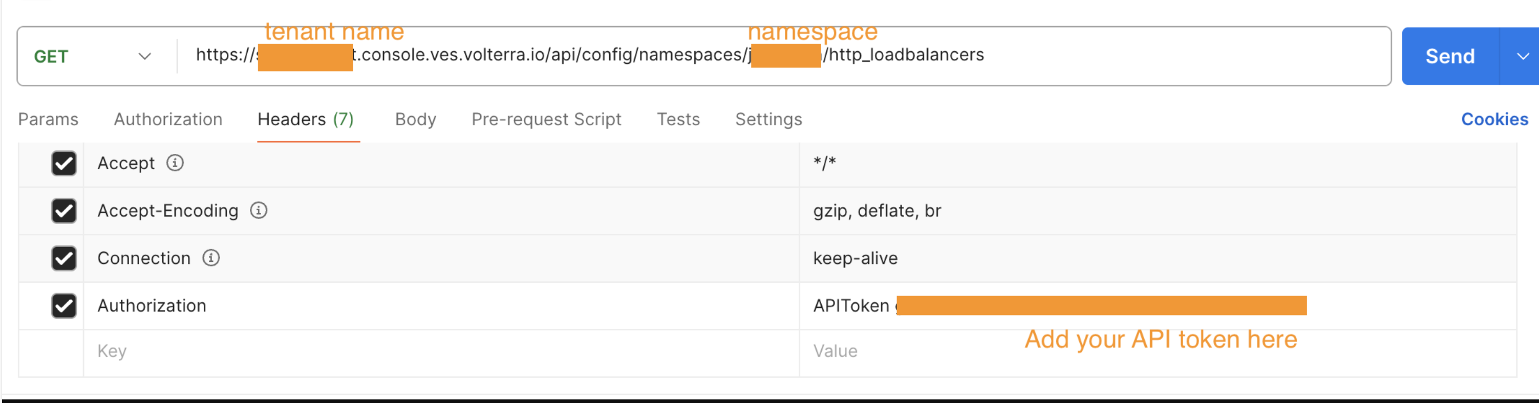 How to test API in Distributed Cloud