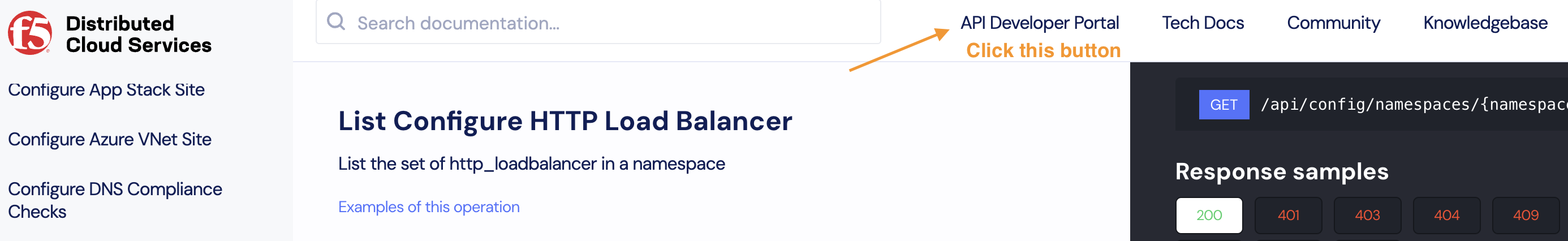 How to test API in Distributed Cloud