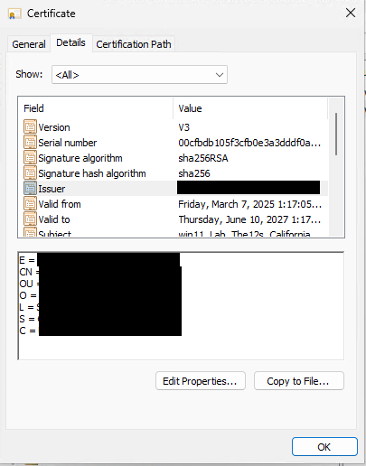 Machine Cert Auth Pattern Matching