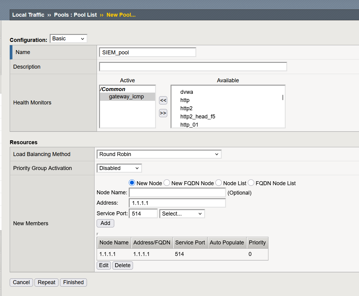Configure a remote logging profile for the WAF DoS profile or BOT ...