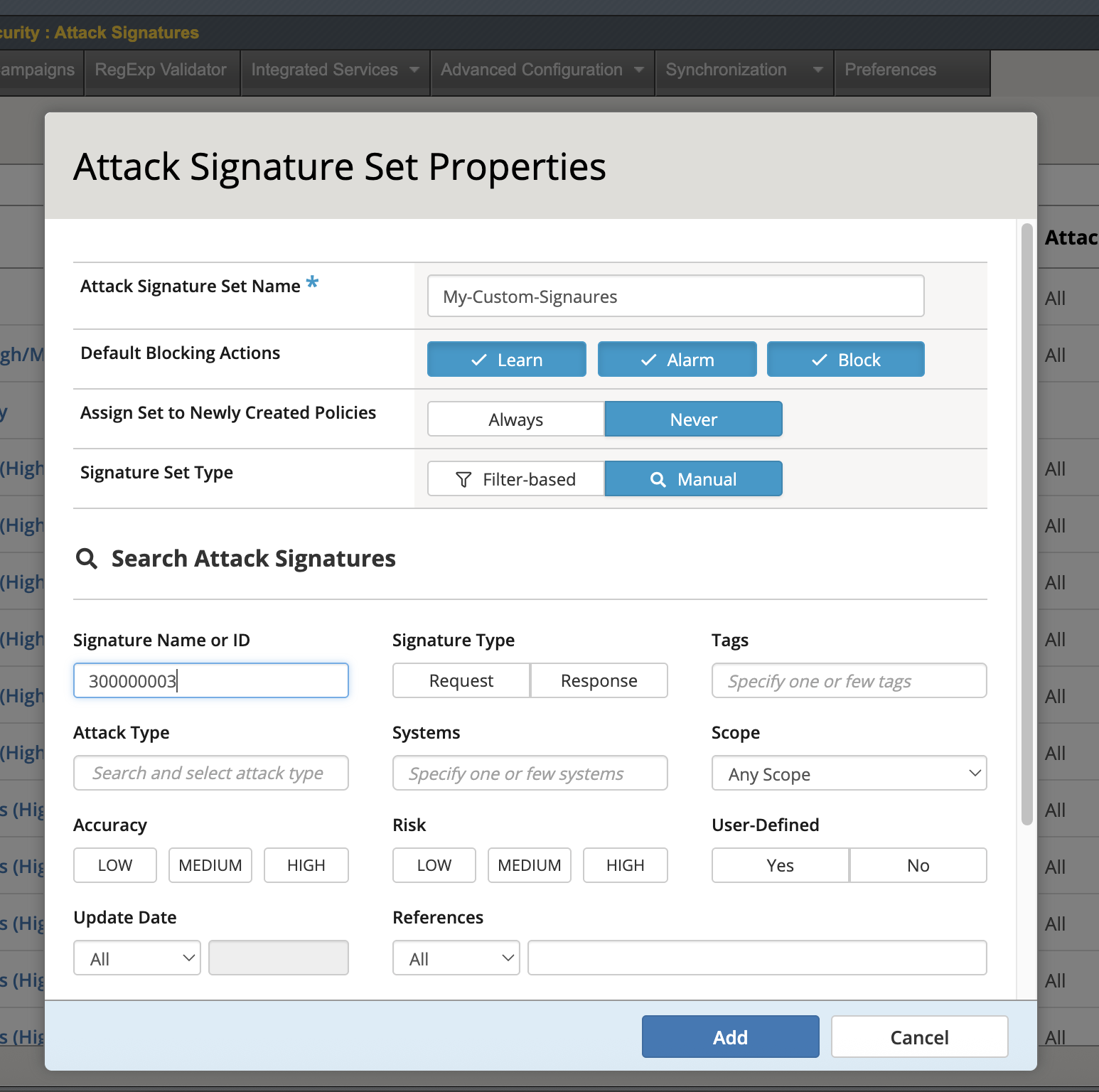 How to create a custom Attack Signature in BIG‑IP ASM/WAF to block ...