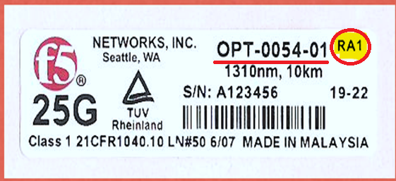 Verify the right optics module to install on your F5OS system