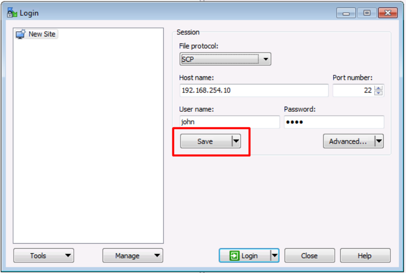 Configuration WinSCP to use SCP for list folders like for SFTP