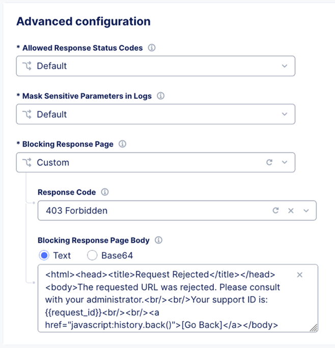 What is the Custom Error Response feature?