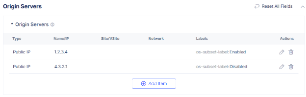 How to disable origin servers for maintenance using Labels