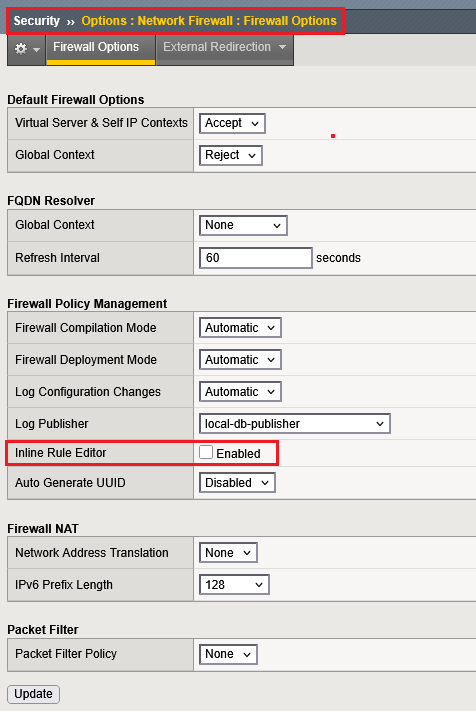 After upgrade, unable to reorder rules under AFM policies while Inline ...