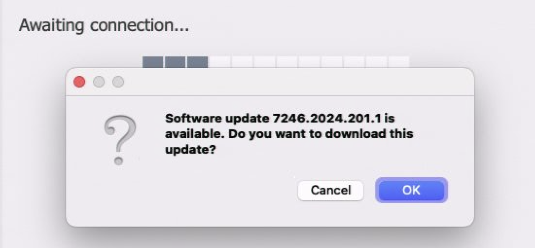 Edge Client on MacOS getting 