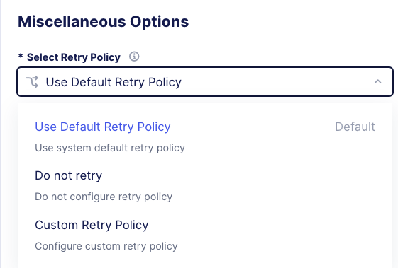 What is retry policy?